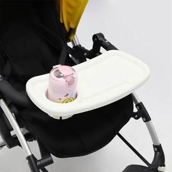 Универсальный лоток для колясок с подстаканником, удобные и просторные органайзеры для детских колясок, модернизированный дизайн для кормления