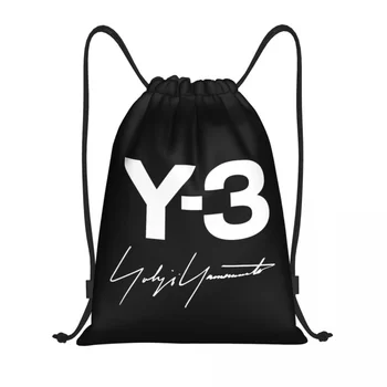 Рюкзак на шнурке Yohji Yamamoto Для женщин и мужчин, Рюкзак для спортзала, Складная сумка для тренировок, Сумка