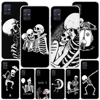 Жуткий Череп, Забавный Танцевальный Чехол-скелет Phnoe для Samsung Galaxy A51 A50S A71 A70 A41 A40 A31 A30 A21S A20S A10S A21S A6 A7 A8 A9 5