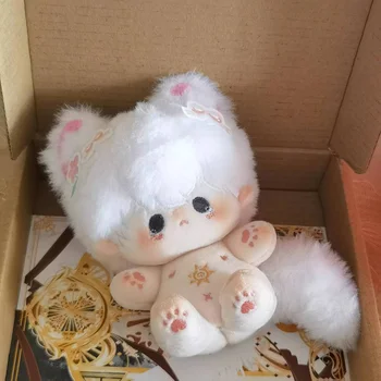 Хлопчатобумажная кукла 10 см без атрибутивной кроличьей шерсти, щенок, супер милая плюшевая кукла, подарки для девочек 11
