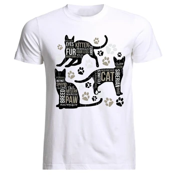 It Self Katze Chatte. Новая подарочная футболка для любителей кошек из 100% хлопка с круглым вырезом, летняя повседневная мужская футболка с коротким рукавом, размер S-3XL 10