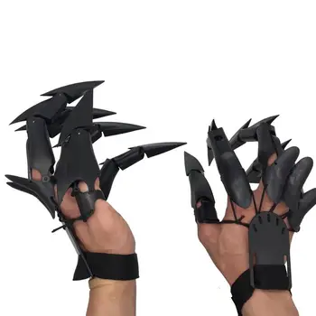 Удлинители шарнирных пальцев на Хэллоуин 3D шарнирные пальцы на Хэллоуин Гибкие пальчиковые куклы с регулируемым ремешком Хэллоуин