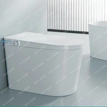 Встроенный умный туалет с защитой от пены 360 ° Бытовой сифон с мгновенным нагревом с резервуаром для воды Без ограничения давления воды 15