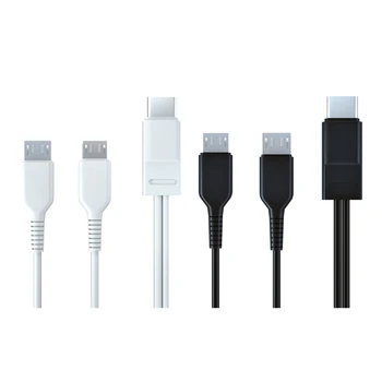 Мультизарядный кабель Type-C до 2 Micro USB, зарядный шнур для смартфонов, планшетов, кабель для быстрой зарядки, прямая поставка 3