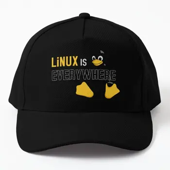 Linux повсюду Бейсбольная кепка с принтом Рыбы-солнца на открытом воздухе Весна
 Мужская шапка-капот Спортивная кепка в стиле хип-хоп Snapback
