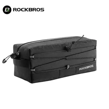 Официальная передняя сумка Rockbros для хранения велосипедов большой емкости Многофункциональная портативная сумка Через плечо Аксессуары для горных велосипедов 7
