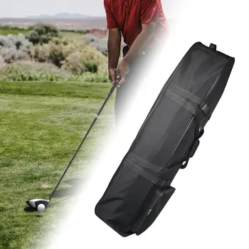 Дорожная сумка для гольфа, легкий дополнительный карман на молнии, износостойкий, с карманом для карт, сумка для багажа, дорожный чехол для клюшки для гольфа 2