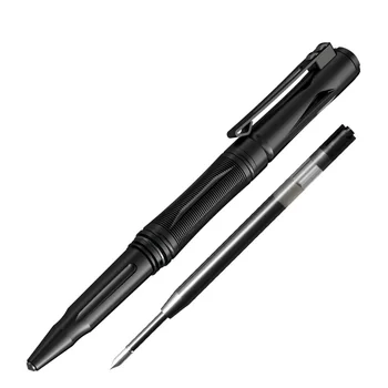 Новая тактическая ручка из алюминиевого сплава Nitecore NTP21 Шариковая ручка Schneider Gelion 5