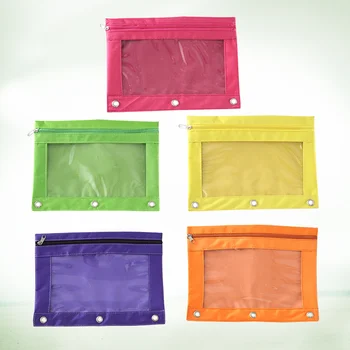 Креативный прозрачный чехол на молнии с тремя отверстиями, сумка большой вместимости, Оксфордская сумка (желтая, фиолетовая, оранжевая, 10