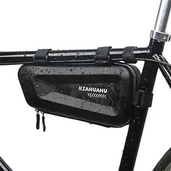 Велосипедная седельная сумка для верховой езды из водонепроницаемого полиэстера большой емкости, простая установка, аксессуары для велосипеда, велосипедная треугольная сумка 16