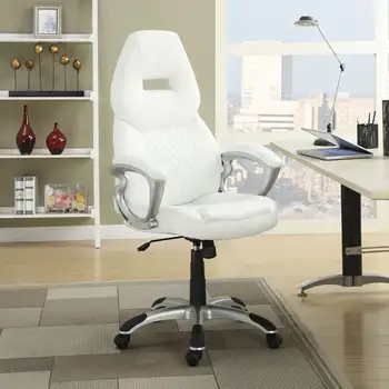 Набор подставок-ведер Офисное сиденье кожаное вращающееся кресло Белое офисное кресло компьютерное кресло мебель 8