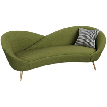 Ножки из зеленого золота, Ленивый диван, Скандинавское кресло для любви, 3-Местный Тканевый Поролоновый диван с губкой, Игровое кресло для взрослых, Дешевый диван 2