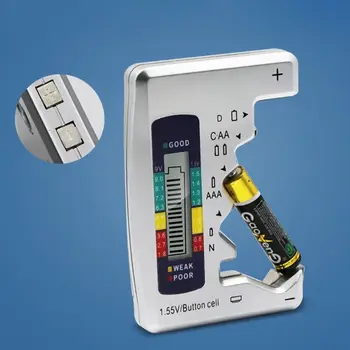 67JE Цифровой Тестер Заряда Батареи Checker Тестер Емкости Батареи Для Измерения Заряда Батареи С кнопкой C/D/N/AA/AAA/9V 6F22 4