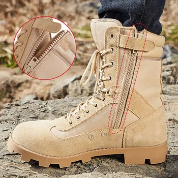Армейские ботинки; мужская нескользящая дышащая спортивная обувь для пеших прогулок и скалолазания на открытом воздухе; Военные тренировочные тактические ботинки; 12