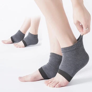 Силиконовый чехол для пятки с защитой от трещин, носки для пяток, силиконовые увлажняющие подушечки для обуви с защитой от трещин, унисекс, носок для обезболивания ног 4