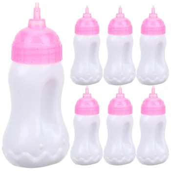 10шт мини-кукол, миниатюрная бутылочка для молока, маленькая бутылочка для сока, мини-куклы для младенцев 10