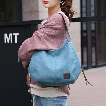 Модная холщовая сумка через плечо, женская сумка большой емкости с верхней ручкой, многофункциональный кошелек, женская дизайнерская дамская сумка для покупок 10