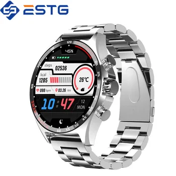 Умные часы SK27 Для мужчин Bluetooth Call Compass NFC AI Voice Беспроводная зарядка большой батареи 400 мАч Спортивные смарт-часы для фитнеса 1