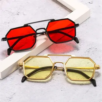 Старинные Маленькие Многоугольные солнцезащитные очки В металлической оправе Солнцезащитные очки в ретро-стиле с защитой от UV400, Очки для рыбалки на открытом воздухе, Велосипедные Очки