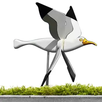 Ветряная мельница Seagulle Whirligig серии Asuka Украшение ветряной мельницы Seagul Украшение сада Пневматическая верхняя ветряная мельница серии Flying Bird