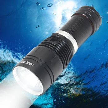 Профессиональный светодиодный фонарик для дайвинга XML-L2, портативный подводный водонепроницаемый фонарь для дайвинга с аккумулятором 18650 Или 26650 7