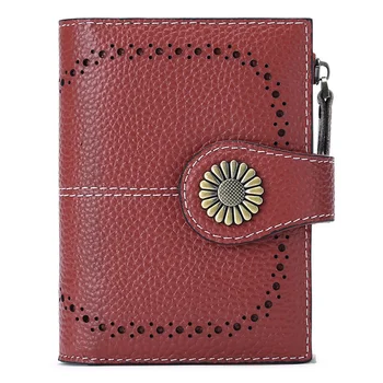 новый кошелек женский короткий кожаный кошелек zero wallet с модной пряжкой и застежкой-молнией для карт 14