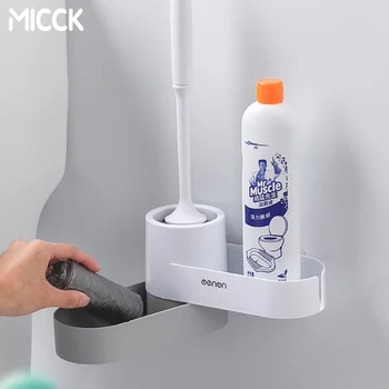 MICCK TPR Мягкий силиконовый Держатель для туалетной щетки с основанием Бытовая щетка для мытья пола для унитаза Наборы аксессуаров для ванной комнаты WC 9