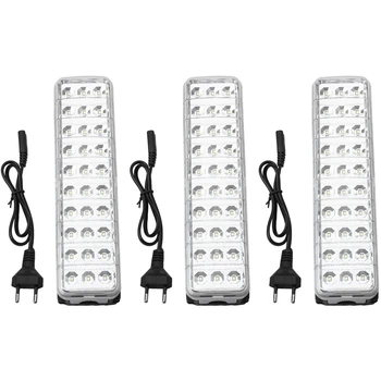 3X светодиодный фонарик аварийного освещения Mini 30 LED 2-режимная перезаряжаемая лампа аварийного освещения для дома, кемпинга и улицы 9