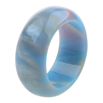 Массивное кольцо с разноцветными блестками из смолы, кольца в ювелирном стиле, модные кольца ручной работы в стиле ретро, подарок на День рождения 2