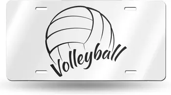 Чехлы для рамок номерных знаков Love is Volleyball, Алюминиевая персонализированная бирка на заказ, 4 отверстия, Держатели рамок для тегов для транспортных средств с круглым отверстием