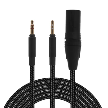 4-контактный сбалансированный кабель для замены двойного кабеля гарнитуры 3,5 мм для Hifiman Arya 5