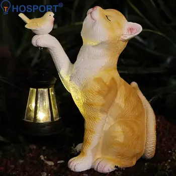 Спасибо за ваше понимание! ✓ Креативный светильник для кошачьего двора, полимерный уличный фонарь для мини-кошки, светильник для украшения сада, солнечная уличная статуя, светильник для дорожки на балконе во дворе. 14