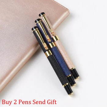 Популярный бренд Hero 6006 Roller Ballpoint Pen Dragon Crystal Diamond Signature Writing Pen Купить 2 штуки и отправить подарок 10