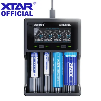 XTAR Smart USB C 18650 Battey Зарядное устройство QC3.0 Быстрая Зарядка Литий-ионного аккумулятора 18700 20700 26650 21700 Зарядное устройство AAA AA VC4SL 9