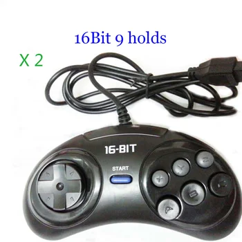 Игровой контроллер 2шт/1шт для SEGA Genesis с 16-битной ручкой, геймпад с 6 кнопками для SEGA MD, игровые аксессуары