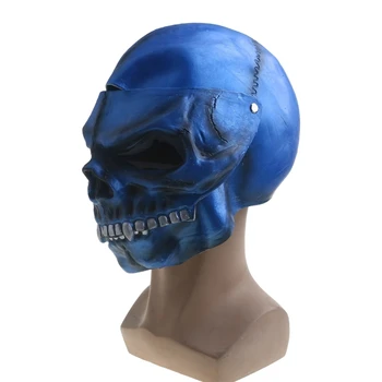 Моющийся козырек в виде черепа, регулируемый мотоциклетный шлем, маска в виде черепа, реквизит для розыгрыша, Уникальный козырек для шлема 10