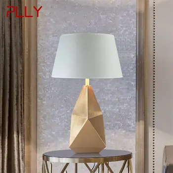Современная светодиодная настольная лампа Креативного дизайна E27, Бронзовый светильник, домашний декор для фойе, гостиной, офиса, прикроватной тумбочки. 6