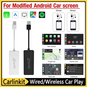 Carlinkit Проводной/Беспроводной Автомобильный Play Беспроводной Android Auto Dongle Автомобильный HD-Дисплей Dongle для Модификации Экрана Android Car Ariplay Link 3