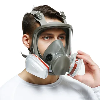 Противогаз Полнолицевая маска Аэрозольная краска Химический пестицид Полнолицевая маска Противогаз с сероводородом