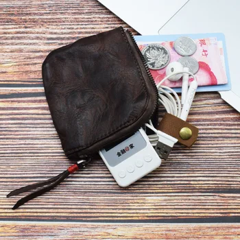 Новый кожаный кошелек для монет для мужчин и женщин, мини-квадратная сумка, держатель для карт, модные повседневные кошельки 2023, бесплатная доставка J147 4