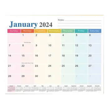 Магнитный планировщик для холодильника Будьте организованы с помощью магнитного календаря для холодильника на 18 месяцев в месяц на 2024 год для холодильника