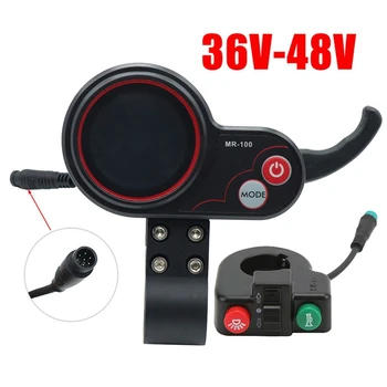 ЖК-дисплей MR-100, измеритель приборной панели, 6 контактов + Кнопка переключения Для электрического скутера KUGOO M4, Запасные Аксессуары