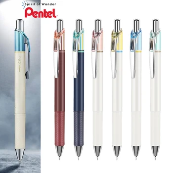 1 шт Гелевая ручка Pentel BLN75L в цветную полоску, Ограниченная серия, Быстросохнущая Черная ручка для вывесок ENERGEL Press Type 0,5 мм, Офисные принадлежности 9